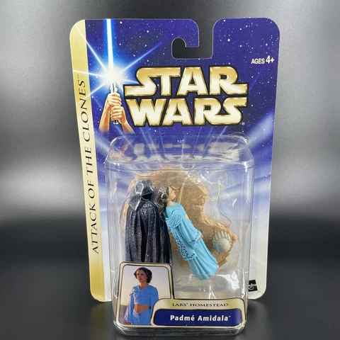 2003 Star Wars PADME AMIDALA-Lars Homestead Attack Of The Clones Figure NEW Cover