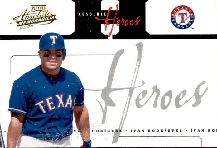 2005 Absolute Memorabilia Heroes Ivan Rodriguez 108/250 #AH57 - Image 1 of 2