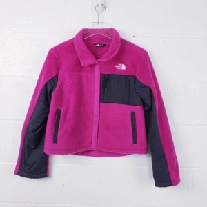 The North Face Fleece Mashup Jacket Hot Pink Snap Closure Girls Size XL - Picture 1 of 9