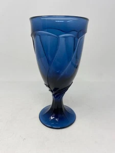 Nortiake Sweet Swirl Midnight Cobalt Blue Water Goblet - Multiple Available - Picture 1 of 7