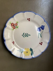 1  Vietri Chapel  Hill Italy 9 7/8” Floral Dinner Plate - Picture 1 of 10