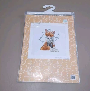 Thea Gouverneur Hey There, Foxy Lady 16 Ct Cross Stitch Kit New - Picture 1 of 2