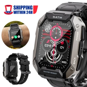 2024 Smart Watch Military Fitness Tracker Wristwatch for Men(Answer/Make Calls) - Picture 1 of 20