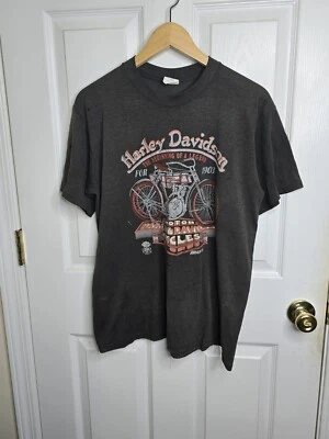 1983 Jordan Harley Davidson T Shirt Par's Oklahoma City Sz XL Klimax  - Image 1 of 4
