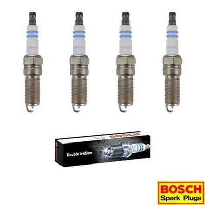Novo conjunto de 4 velas de ignição BOSCH de irídio duplo para Ford/Lincoln/Mazda/Mercury L4 - Imagem 1 de 4