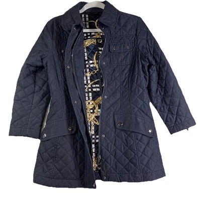 Paul & Shark Yachting Quilted Jacket Navy Gold Chain Lining S | Nautical Luxury - Image 1 of 4