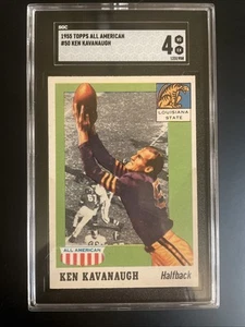 1955 Topps All-American Football #50 KEN KAVANAUGH SGC 4 - Picture 1 of 2