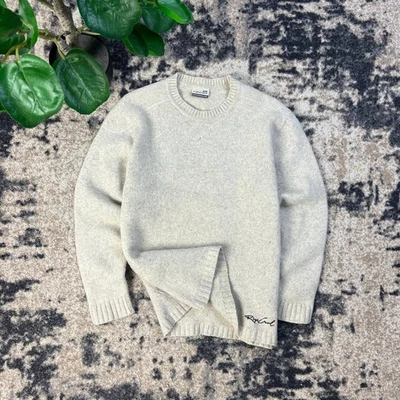 VINTAGE Y2K RIP CURL 3D BIG LOGO KNITTED SWEATER - Image 1 of 4