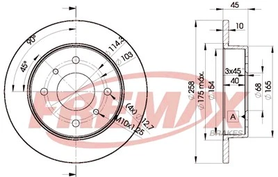 Fremax BD-9901 Brake Disc for Nissan - Image 1 of 3