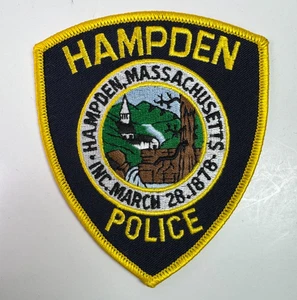 Hampden Police Massachusetts MA Patch K6 - Picture 1 of 2