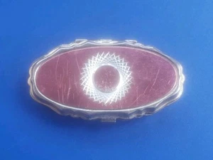 Vintage Gold Tone Pill Trinket Box with 2 Compartments - Picture 1 of 5