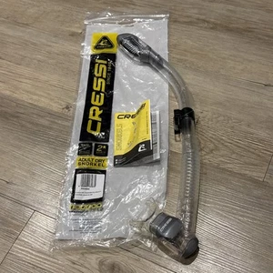 Cressi Adult Dry Snorkel Clear Transparent / Silver Fast Postage Snorkelling - Picture 1 of 4