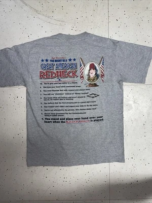 Vintage 2005 Jeff Foxworthy “Great American Redneck” Gray Large T-Shirt Y2K - Image 1 of 3