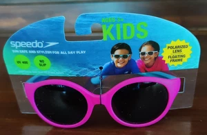 Speedo Kids Pink Sunglasses UV 400 No Slip Floating Frames Polarized Lens Age 3+ - Picture 1 of 6