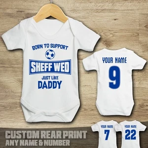 Sheffield - Sheff Wed - Born to Support - Baby Weste Anzug Grow - Bild 1 von 4