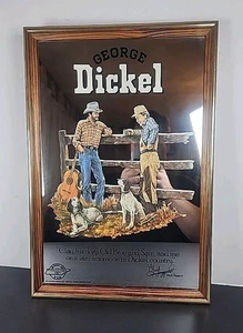 "Letrero de barra con espejo de whisky vintage George Dickel, Merle Haggard Tennessee 19""x13""" - Imagen 1 de 5