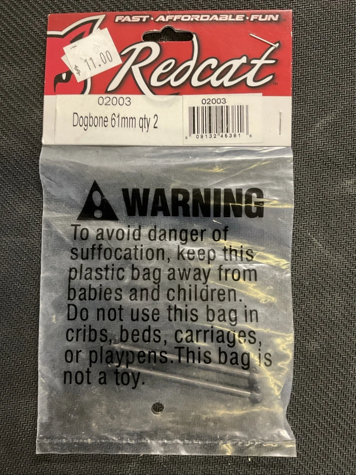 Redcat Racing 61mm Dog Bone for Lightening/Shockwave/Tornado/Vortex RER02003 - Image 1 of 1