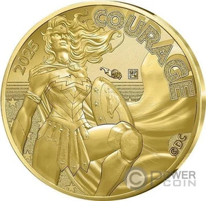 WONDER WOMAN DC Comics Gold Coin 250€ Euro France 2025 - Picture 1 of 3