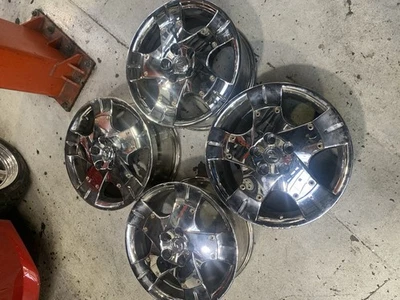 Juego de 4 llantas y tapas cromadas cromadas Lexus Sc430 2002 de fábrica Foto 1 de 4