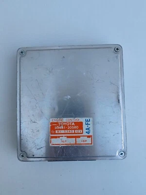 CENTRALINA ECU MOTORE FUNZIONANTE 89661-20580 MA-5340 4A-FE Toyota 1992 CELICA - Immagine 1 di 4