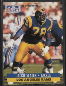 JACKIE SLATER 1991 Pro Set #556.  RAMS - Picture 1 of 1