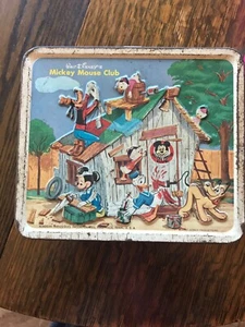 Vintage 60er Jahre Walt Disney "Mickey Mouse Club" Metall Brotdose  - Bild 1 von 3