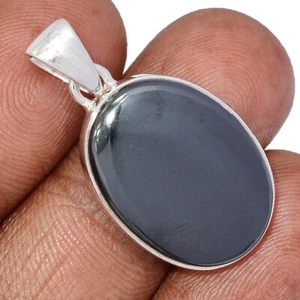 Joyería colgante de plata de ley 925 de hematita natural CP61816 - Imagen 1 de 1