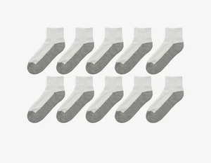 Jefferies Socks L78909 Boys 9 Pack Seamless Sport Quarter Half Socks Size Medium - Picture 1 of 3