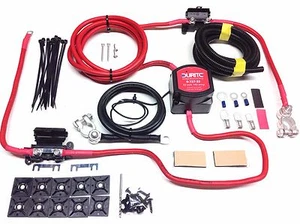 1mtr Split Charge Kit 12V 140a Durite Intelligent VSR 110a Ready Made Leads - Picture 1 of 2