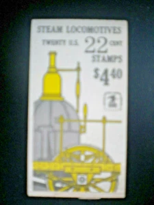 U.S. #BK163 STEAM LOCOMOTIVES, COMPLETE UNEXPLODED BOOKLET, MINT NEVER HINGED - Picture 1 of 2