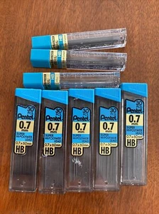 Pentel Super Hi-Polymer Blei, 0,7 mm, HB, 8 Rohre Voll & Teil - Bild 1 von 1