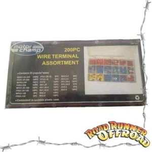 200 Piece Terminal Assortment Kit for 12 Volt Electrical Crimps - Picture 1 of 1