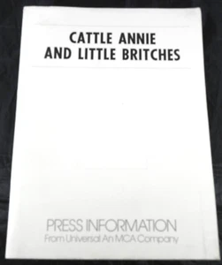 1981 CATTLE ANNIE & LITTLE BRITCHES Original Press Kit, 2 Photos, Burt Lancaster - Picture 1 of 6