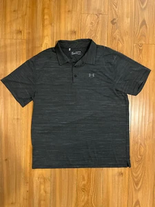 Under Armour Men’s HeatGear Loose Shirt Golf Polo 1311005 Heather Gray Size XXL - Picture 1 of 10