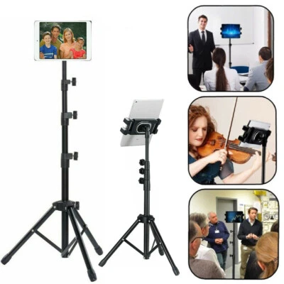 Adjustable Universal Tripod Tablet Stand Holder Music Foldable Bracket for iPad - image 1 of 4