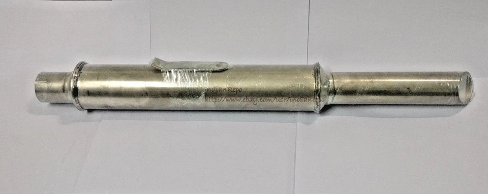 SILENCIADOR Y TUBO DE ESCAPE (ESTAÑO) CON CLIP PARA INDIO 741 NÚMERO DE PIEZA: 93489 Foto 1 de 4