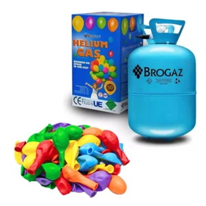 BOMBOLA A ELIO GAS PER 50 PALLONCINI ( con 50 palloncini in OMAGGIO ) - Foto 1 di 1