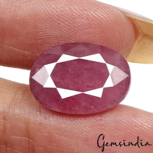 9.78 Cts Natural Heated Red Ruby Oval Faceted Cut Loose Mozambique Gem For Ring - Picture 1 of 7