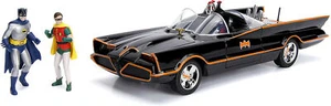 NEW Jada 98625 Batman Classic 1966 TV BATMOBILE 1:18 Vehicle w/ Lights & Figures - Picture 1 of 4