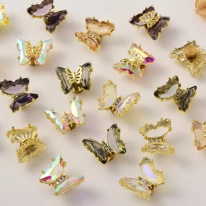 Nail Rhinestones 3D Crystal Butterfly Nail Jewelry Nail Decor Manicure Charms U^ - Picture 1 of 24
