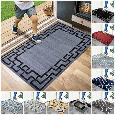 Non Slip Large Indoor Door Mat Washable Barrier Mats Dirt Trapper Entrance Rug - Image 1 of 4
