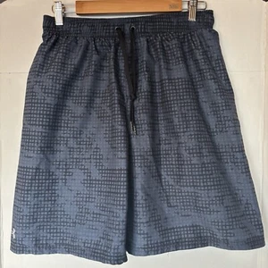 Men's L Large Under Armour Mesh Lined Swim Trunks Blue / Black - Picture 1 of 9
