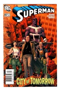 SUPERMAN 657 VF+ (8.5) 2007 NEWSSTAND CITY OF TOMORROW DC COMICS * - Picture 1 of 2