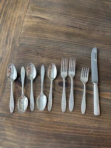 Princess aka Lady Doris Silverplated Flatware, 9 Pieces - Picture 1 of 7