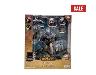 Figura McFarlane Toys World of Warcraft Elfo Druida y Elfo Pícaro Foto 1 de 4