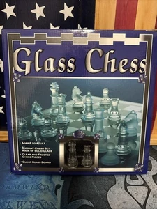 Glass Chess Game Cardinal Industries Smoked Glass Board Item No. 8238 Pre-owned - Picture 1 of 2