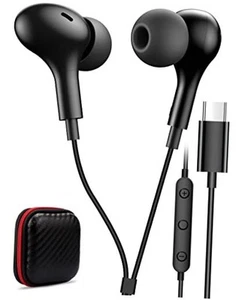 USB C Headphone for Samsung S23 FE S22 S21 S20 A53 A54 Wired Earbuds Magnetic - Zdjęcie 1 z 7