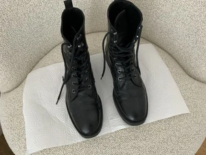 Massimo Dutti Stiefelette Botts Leder Schnüren 39 Gepflegt Schwarz Edel - Bild 1 von 9