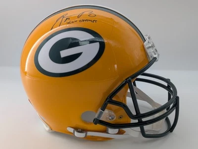 Casco Proline Firmado Aaron Rodgers "XLV Champs" Green Bay Packers AUTO Fanáticos Foto 1 de 4