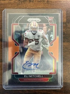 2021 Chronicles Prizm Black Orange Eli Mitchell Auto RC /75 49ers - Picture 1 of 2